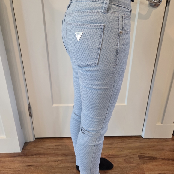 Light Blue Patterned Jeans - Picture 2 of 14